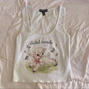 Current Mood Life Without Ya Crop Tank Top